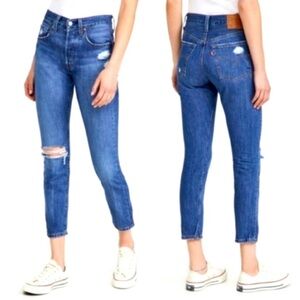 Levi’s 501 high rise skinny jean